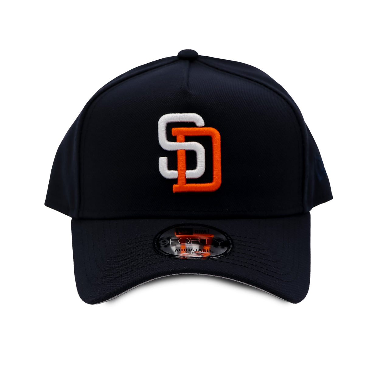 New Era San Diego Padres Basic Navy and Orange Adjustable Hat