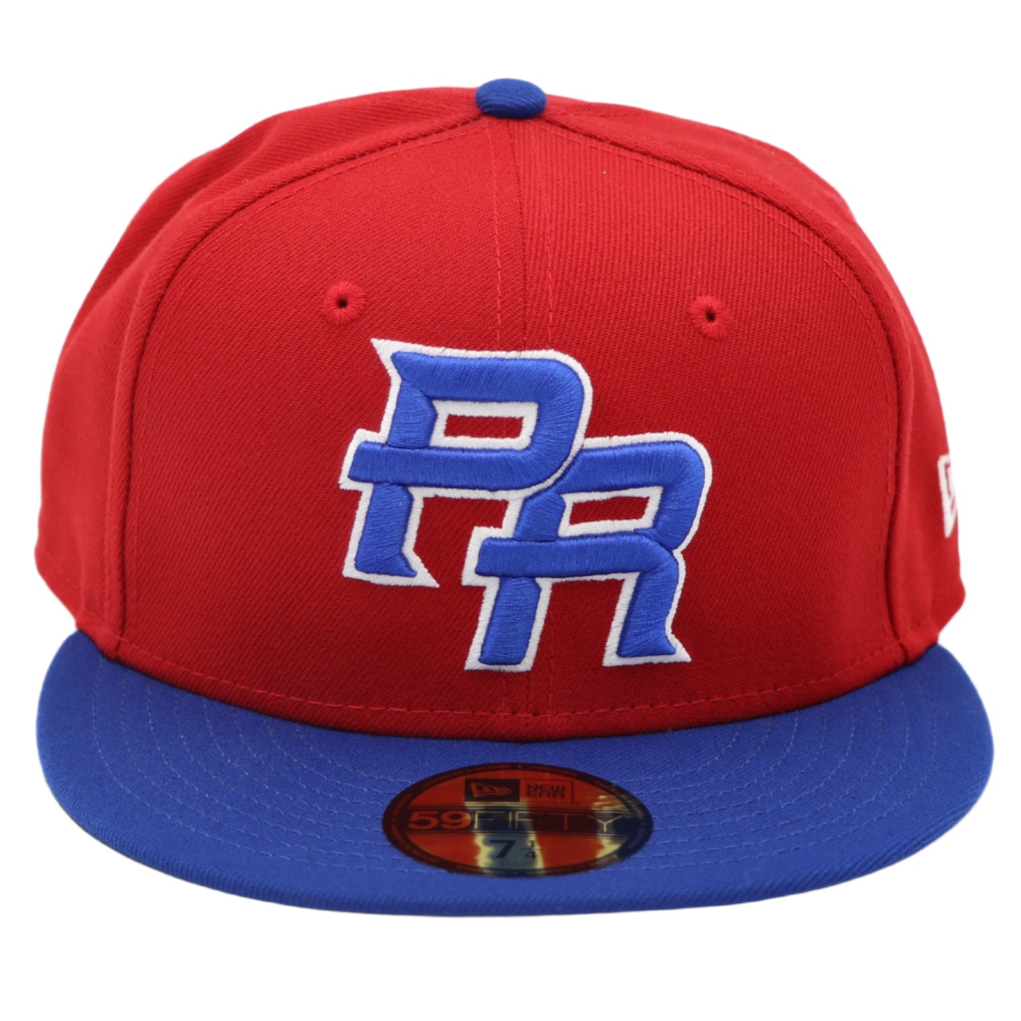 New Era 59Fifty Puerto Rico Fitted Hats 2Tone Red and Blue