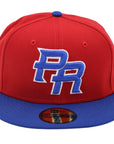 New Era 59Fifty Puerto Rico Fitted Hats 2Tone Red and Blue