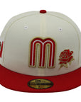 New Era 59Fifty Mexico Red Rose Off White and Red Fitted Hat