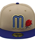 New Era 59Fifty Mexico Red Rose Khaki and Blue Fitted Hat