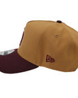 New Era 9Forty San Diego Padres A-Frame Khaki and Maroon Adjustable Hat