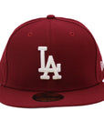 New Era 59Fifty MLB Los Angeles Dodgers Basic Maroon Fitted Hat