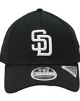 New Era 9Forty SD Padres Stretch-Snap Black and White Hat