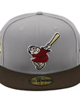 New Era 59Fifty MLB San Diego Padres Friar Swinging Grey and Brown Fitted Hat