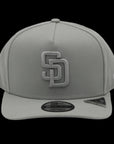 New Era 9Fifty A-Frame San Diego Padres Grey and Silver Snapback