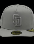 New Era 59Fifty A-Frame MLB San Diego Padres Grey and Silver Fitted Hat