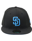 New Era MLB 59Fifty Sa Diego Padres Black and Blue Basic Fitted Hat