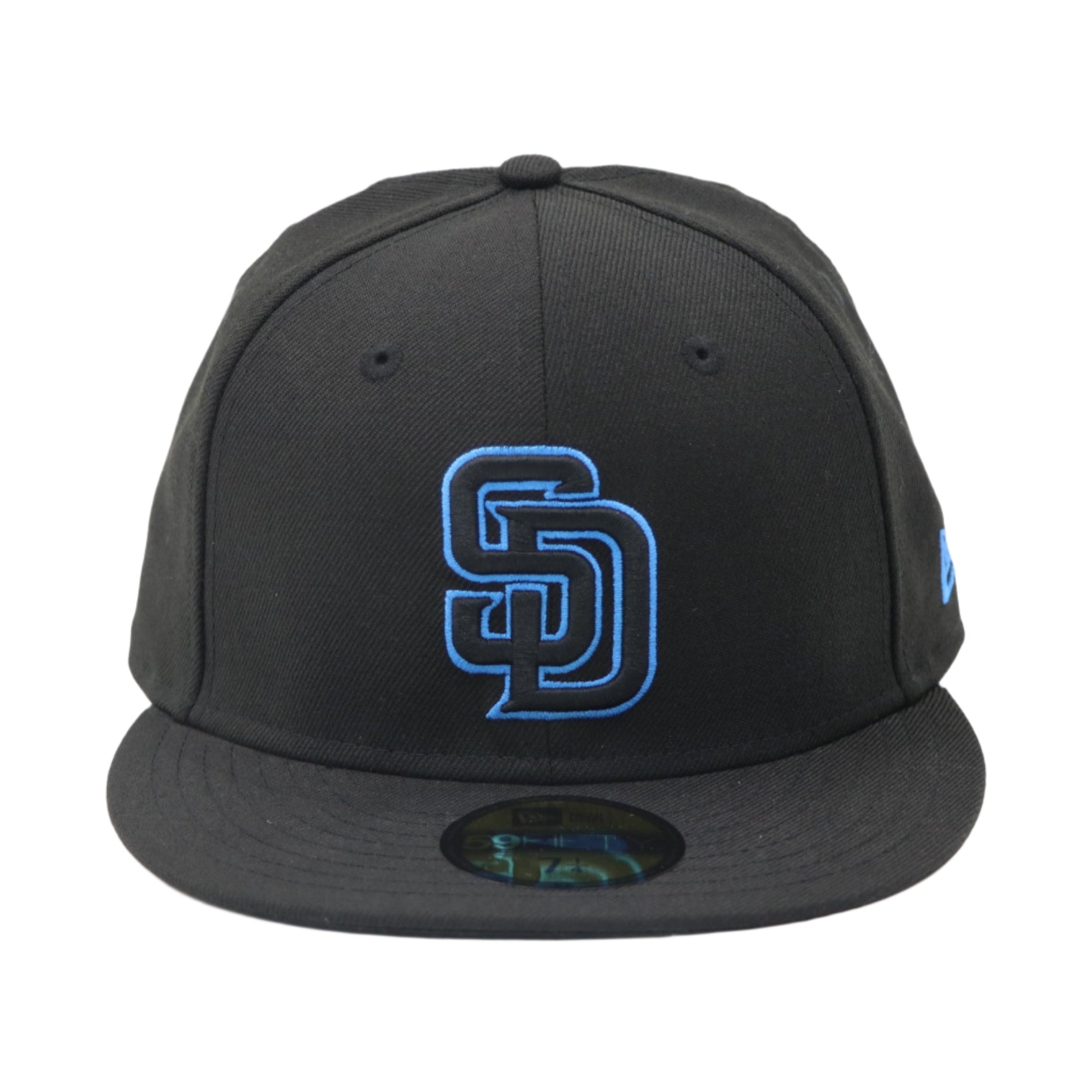 New Era 59Fifty MLB San Diego Padres Black and Blue Fitted Cap