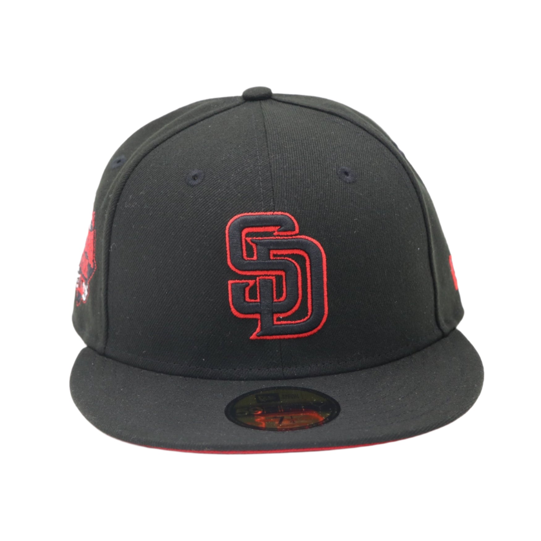 New Era 59Fifty MLB San Diego Padres All Star Game 2016 Blackout and Red Fitted Hat