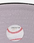 San Diego Fitted Hat – White & Black