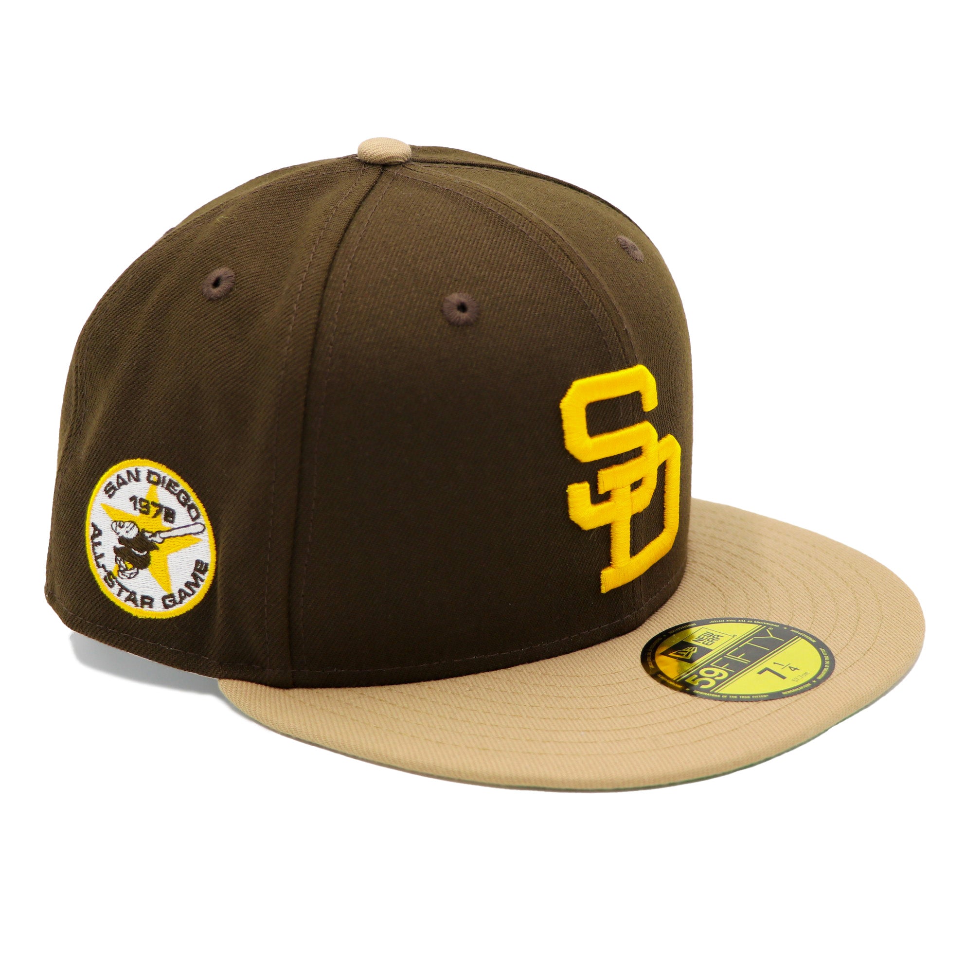 New Era 59Fifty San Diego Padres ASG 1978 2-Tone Brown/Tan Fitted Hat –  Caliwearsd