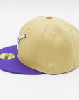 New Era 59fifty San Diego Padres Fitted Hat Tan/Purple