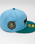 New Era 59Fifty San Diego Padres Fitted Two-Tone Sky Blue Green "40th Anniversary"