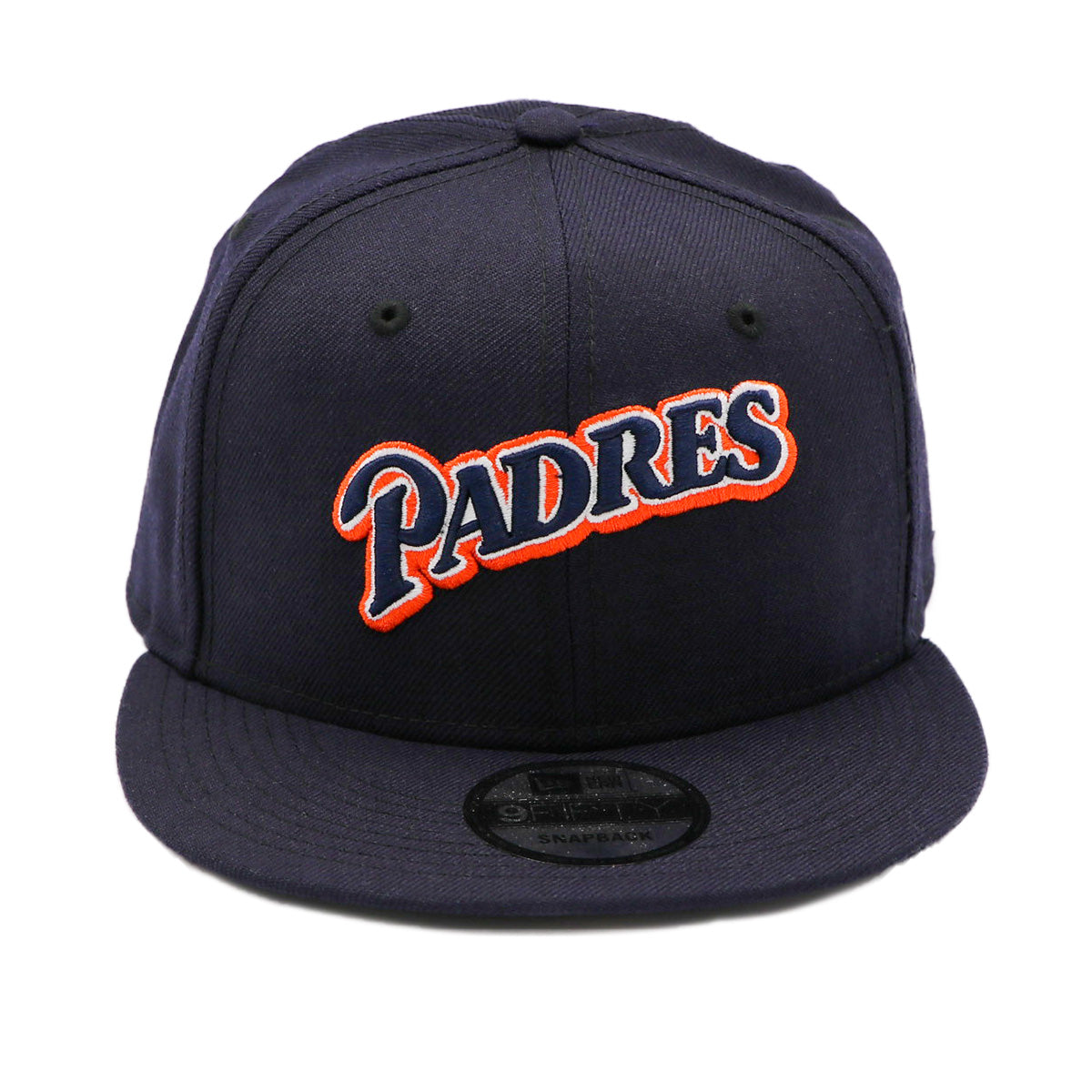 New Era 9FIFTY San Diego Padres P Logo Snapback Hat Black White