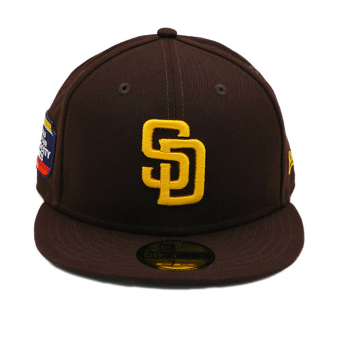 New Era 59Fifty San Diego Padres Mexico City Series Patch Game Brown Fitted Hat