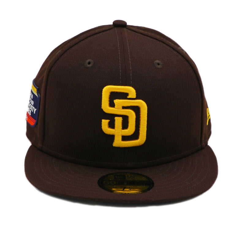 San Diego Padres New Era 50th Anniversary Patch 59FIFTY Fitted Hat -  Gray/Brown