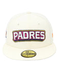 San Diego Padres Cream 59FIFTY Fitted Hat