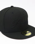 New Era San Diego Padres 59FIFTY fitted hat with a clean, all-black tonal design