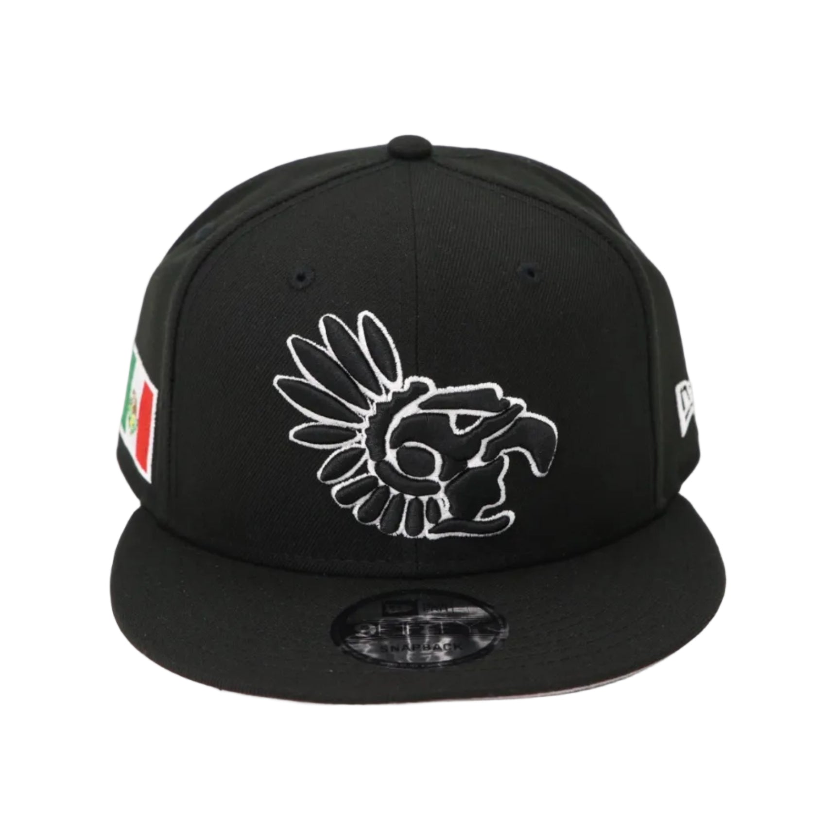 Mexico Black &amp; White Snapback Hat