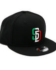 New Era 9Fifty San Diego Padres Mexican Inspired Black Snapback Hat