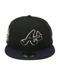 Atlanta Braves 59FIFTY Fitted Cap – Black/Navy (Inaugural Season Side Patch)