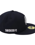 New Era San Diego FC Flow Navy White 59FIFTY Fitted Cap