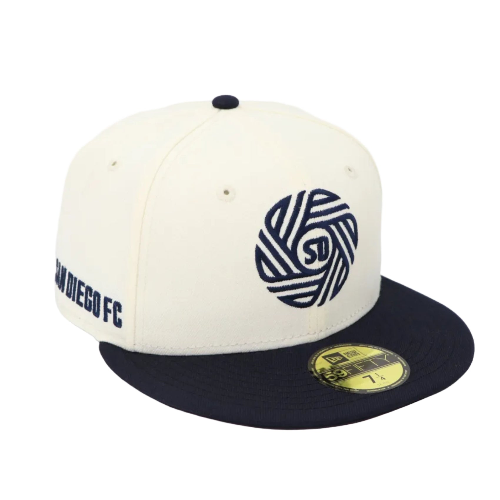 5950 San Diego FC Flow Chrome Navy 59FIFTY Fitted Hat