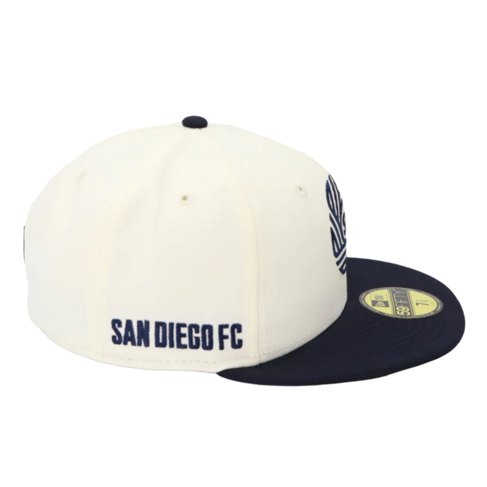 5950 San Diego FC Flow Chrome Navy 59FIFTY Fitted Hat