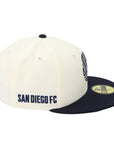 5950 San Diego FC Flow Chrome Navy 59FIFTY Fitted Hat