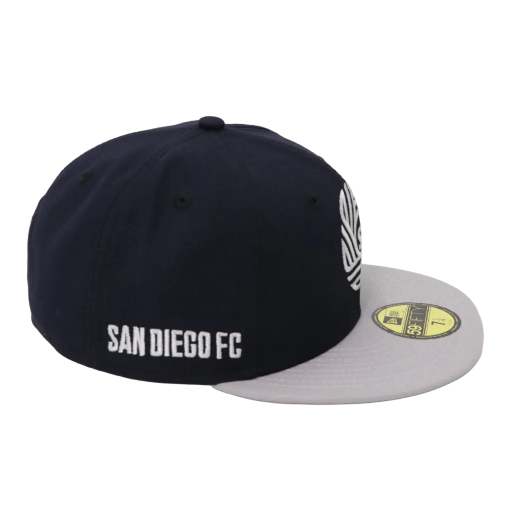 5950 San Diego FC Flow Navy Grey 59FIFTY Fitted Hat