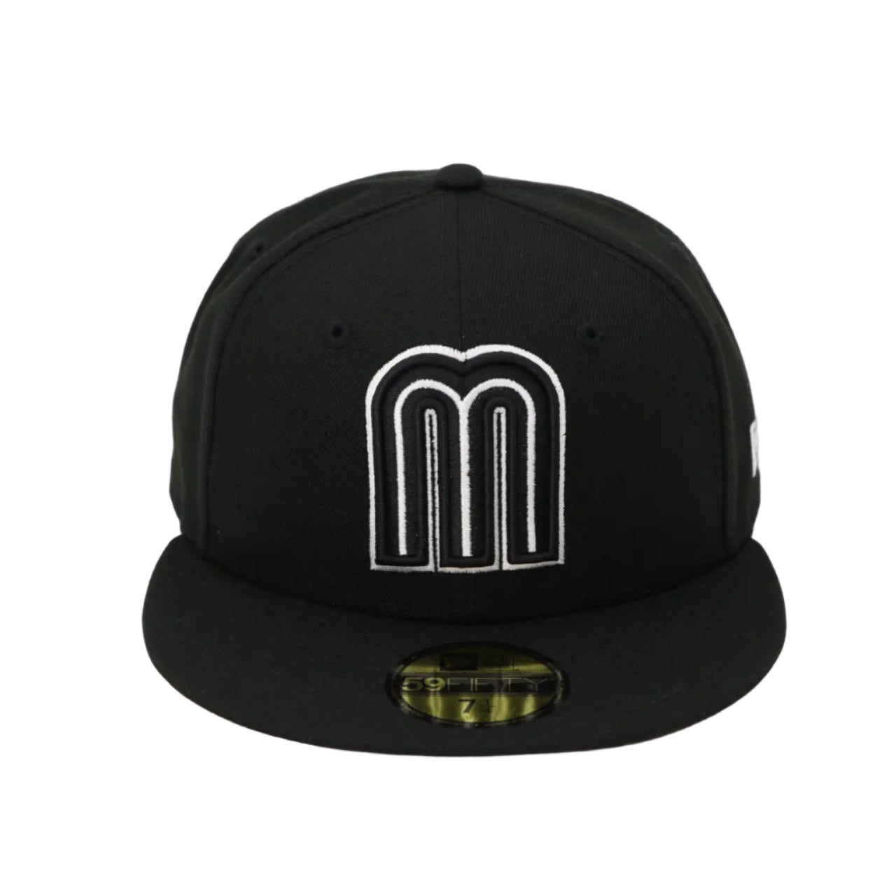 5950 WBC Mexico Black White 59FIFTY Fitted Hat