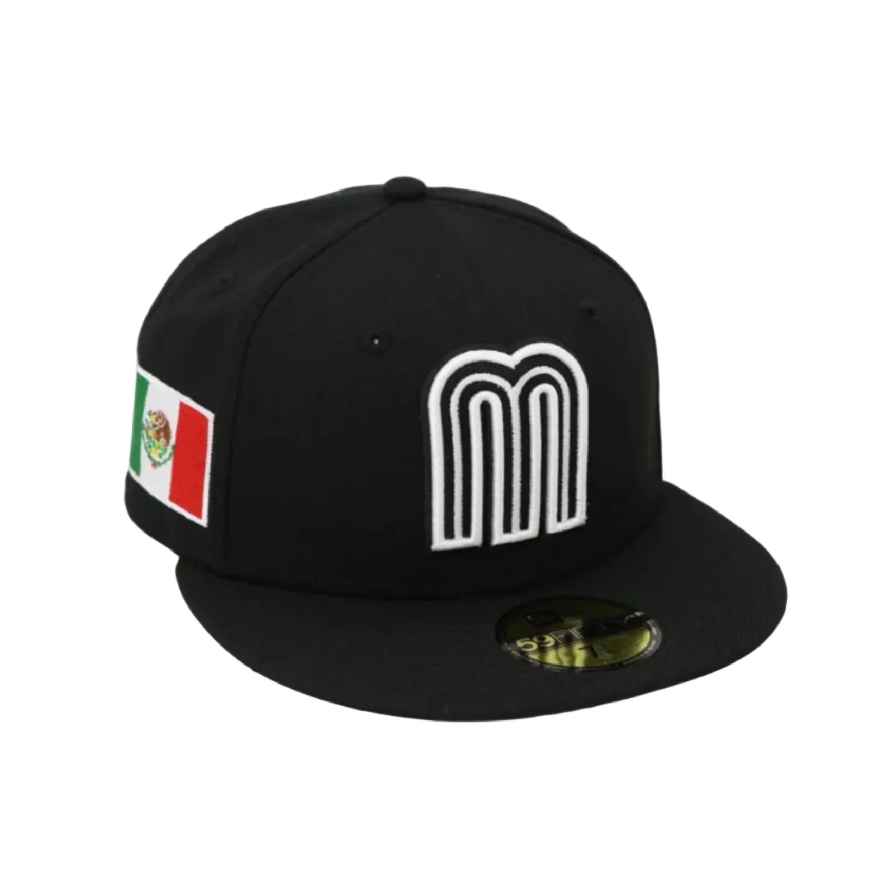 New Era Mexico World Baseball Classic Black White 59FIFTY Fitted Cap