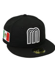 New Era Mexico World Baseball Classic Black White 59FIFTY Fitted Cap