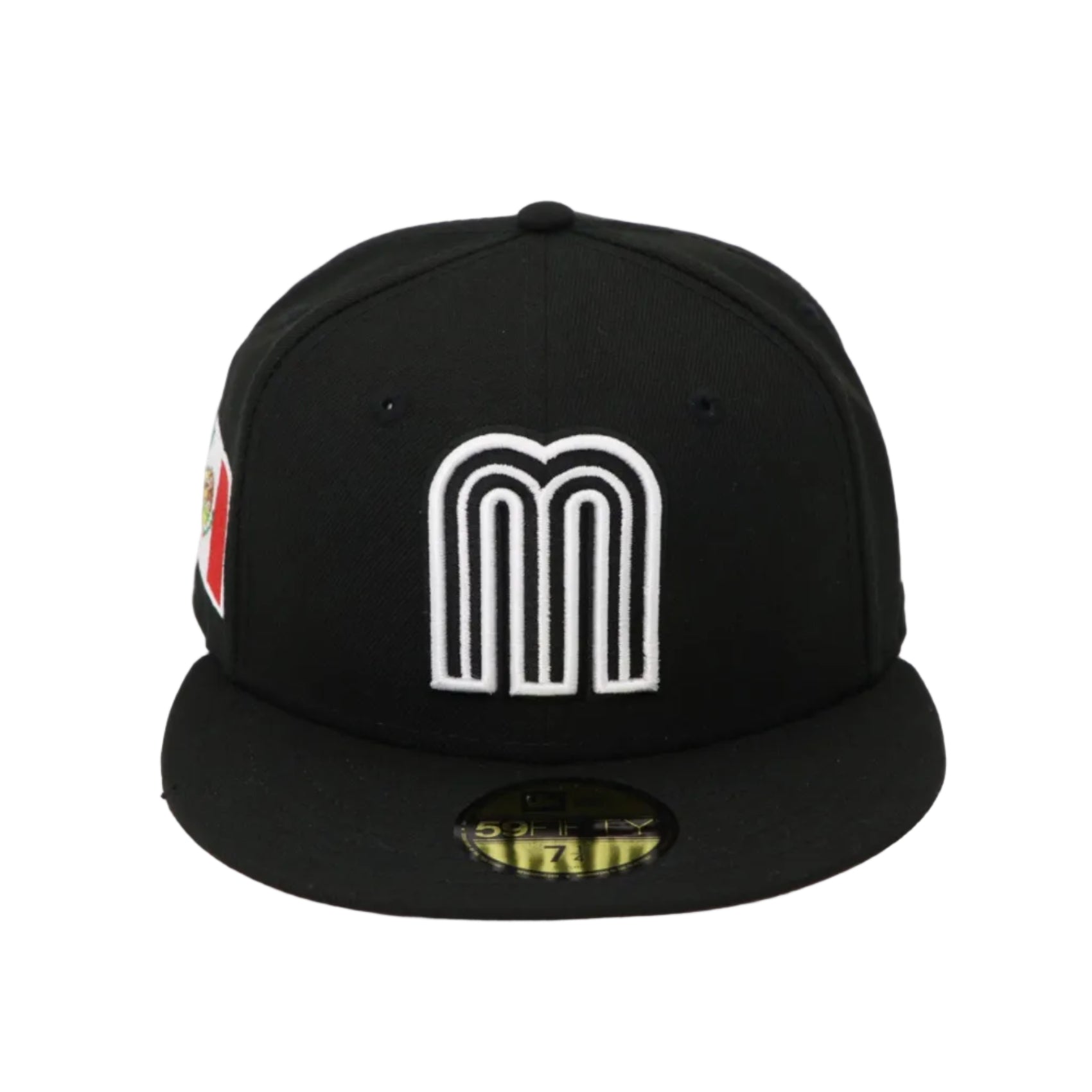 New Era Mexico World Baseball Classic Black White 59FIFTY Fitted Cap