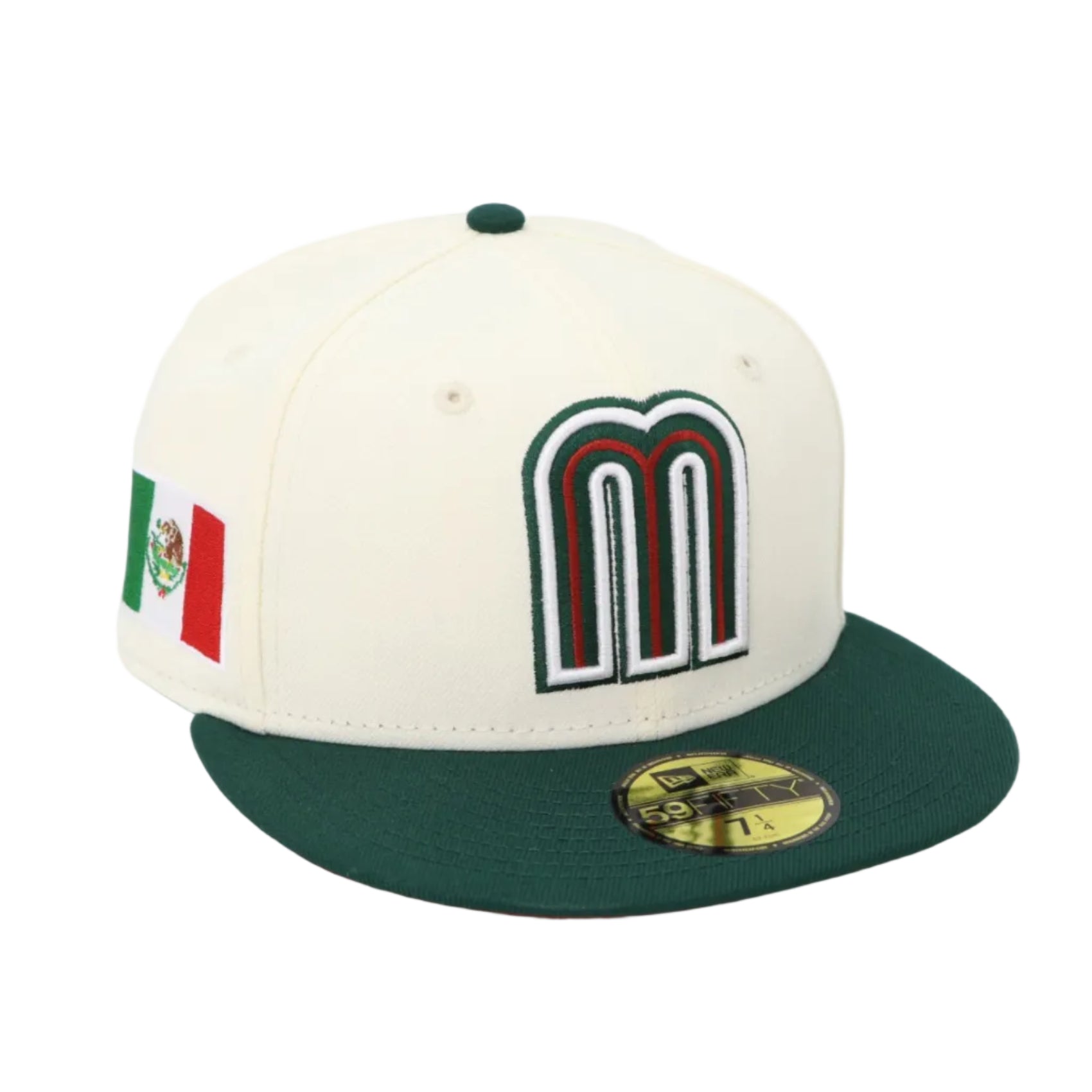 New Era Mexico World Baseball Classic Chrome Dark Green 59FIFTY Fitted Cap