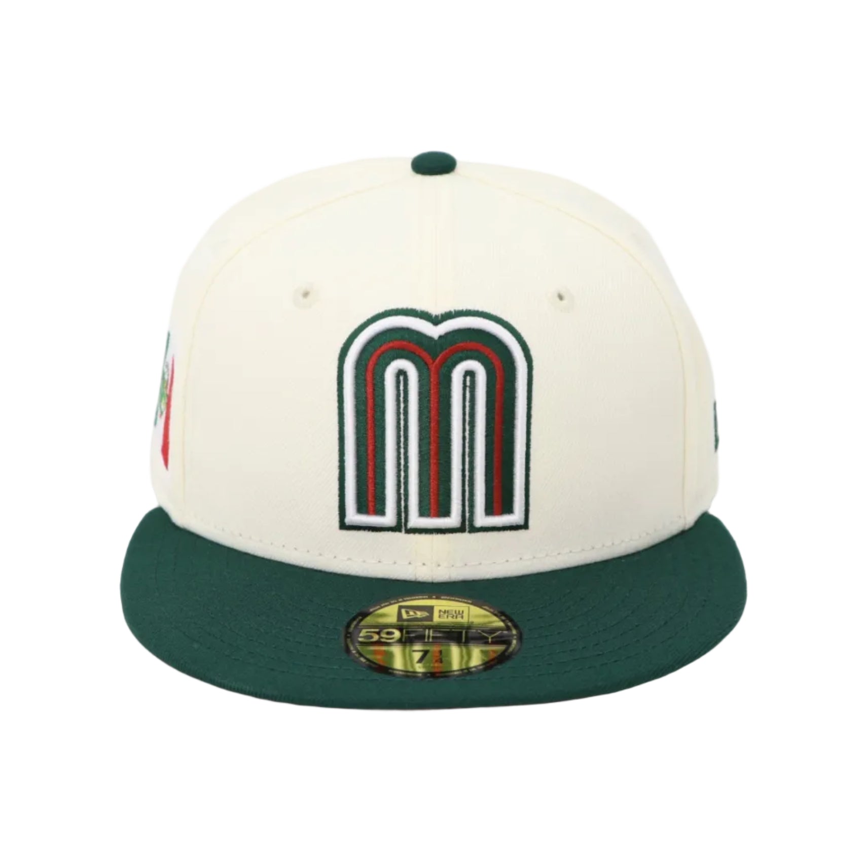 New Era Mexico World Baseball Classic Chrome Dark Green 59FIFTY Fitted Cap