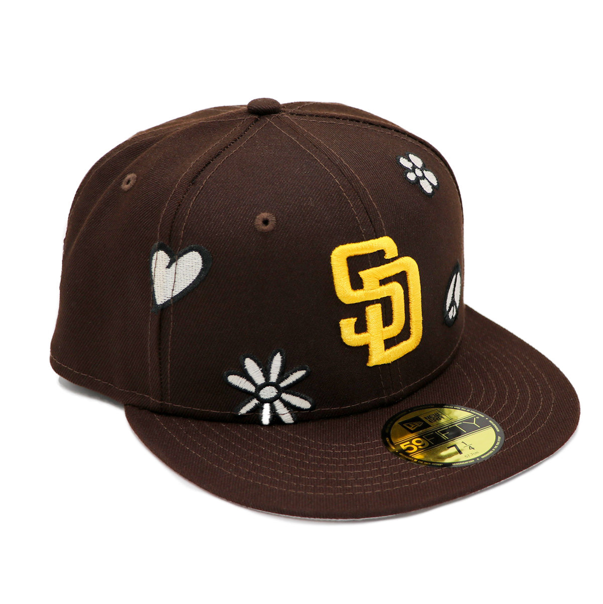 New Era 59FIFTY San Diego Padres Sunlight Pop Dark Brown 75/8