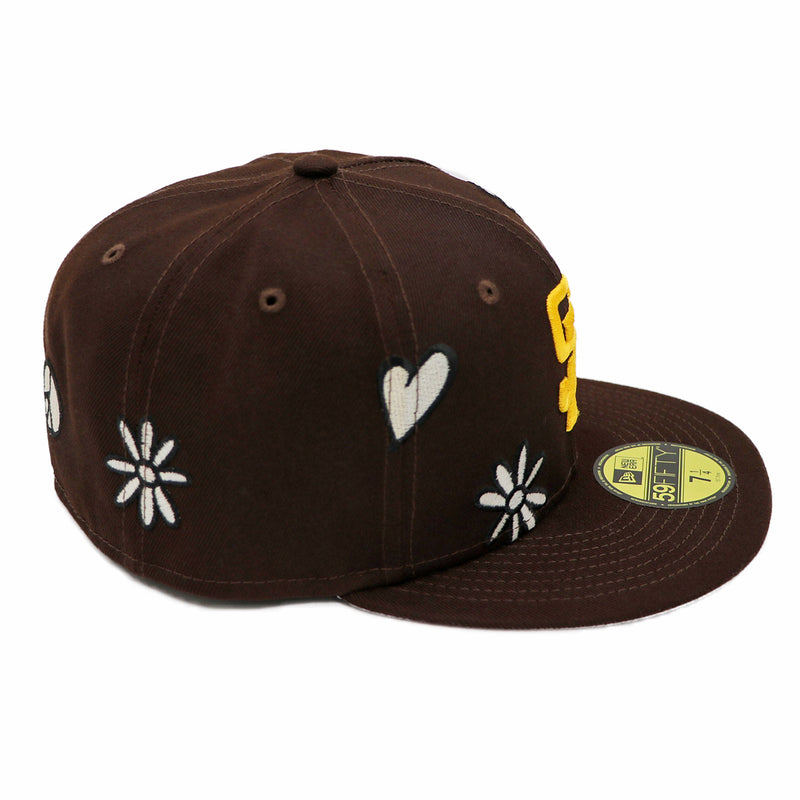 Official New Era San Diego Padres MLB Brown 59FIFTY Fitted Cap