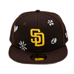 New Era 59Fifty San Diego Padres Sunlight Pop Dark Brown