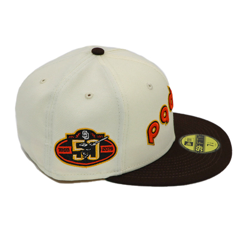 New Era 59Fifty San Diego Padres 2-Tone Brown/Orange Fitted Hat – Caliwearsd