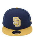 9FIFTY San Diego Padres 2-Tone Color Pack Navy Gold Snapback Hat