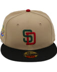 New Era 59Fifty San Diego Padres 2-Tone Camel/Black Fitted Hat