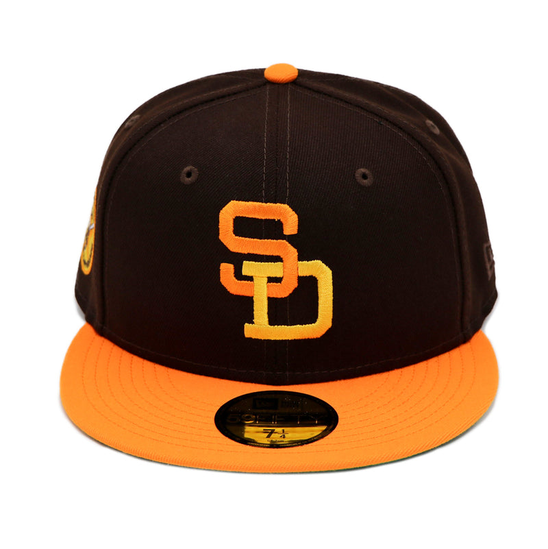 New Era 59Fifty San Diego Padres 2-Tone Brown/Orange Fitted Hat – Caliwearsd