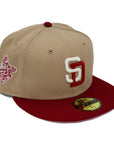 New Era 59Fifty San Diego Padres 2-Tone Camel/Red Fitted Hat