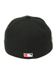 New Era 59Fifty San Diego Padres Black and Red Fitted Hat Stadium Side Patch
