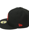 New Era 59Fifty San Diego Padres Black and Red Fitted Hat Stadium Side Patch
