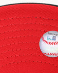 New Era 59Fifty San Diego Padres Black and Red Fitted Hat Stadium Side Patch