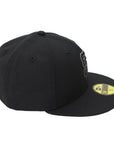 San Diego Padres Black Graphite Fitted Cap