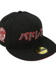 San Diego Padres Japanese Script Black Red Fitted Cap